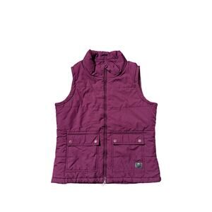 Nike Engineered for World Class Athletes Vest Womens M Maroon Burgundy Puffer